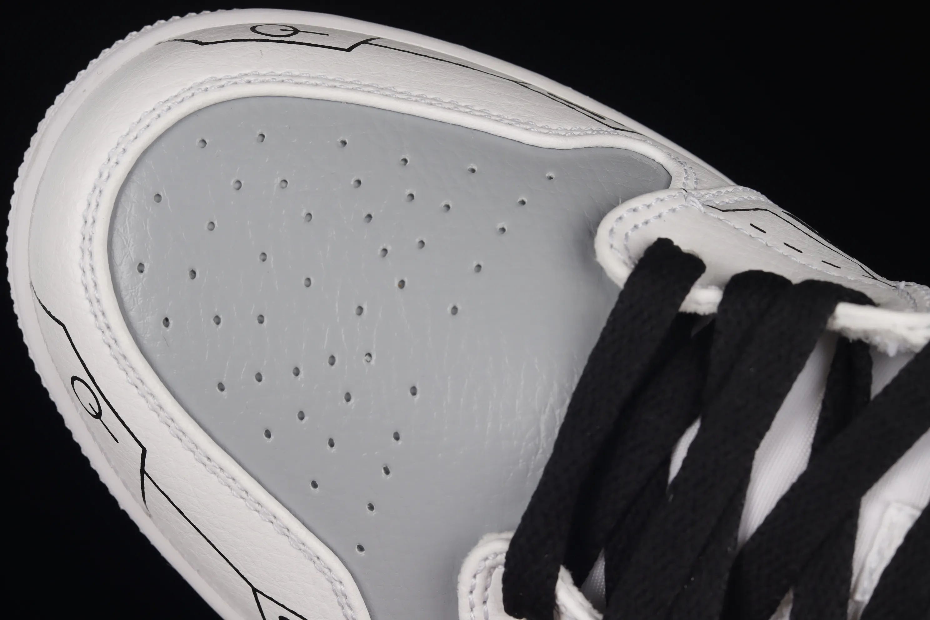 All categories Air Jordan Jordan series basketball shoes Air Jordan 1 Mid Air Jordan 1 Mid "PS5" AJ1 Joe 1 theme video game black and white gray mid-top basketball shoes 554724-129